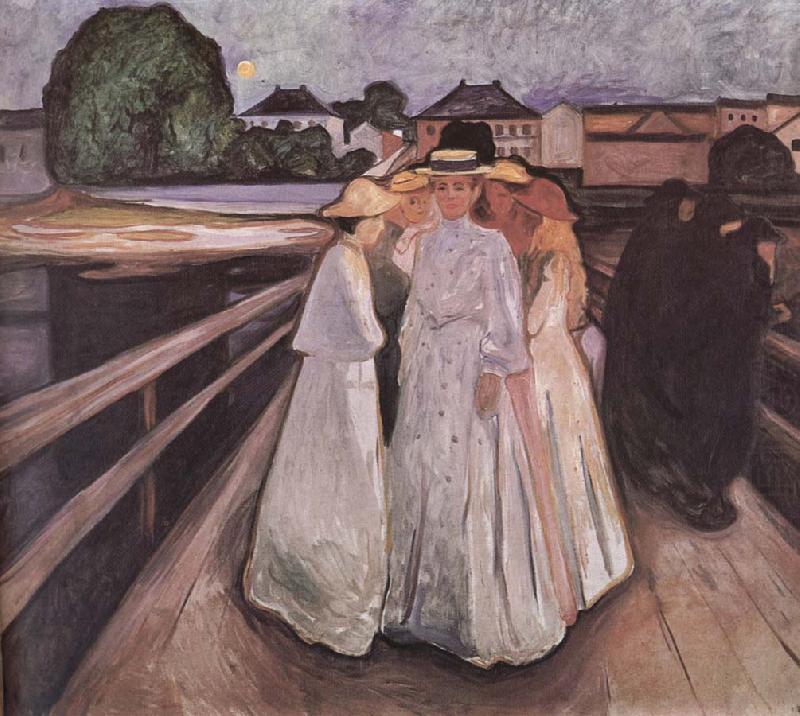 Girl on the bridge, Edvard Munch